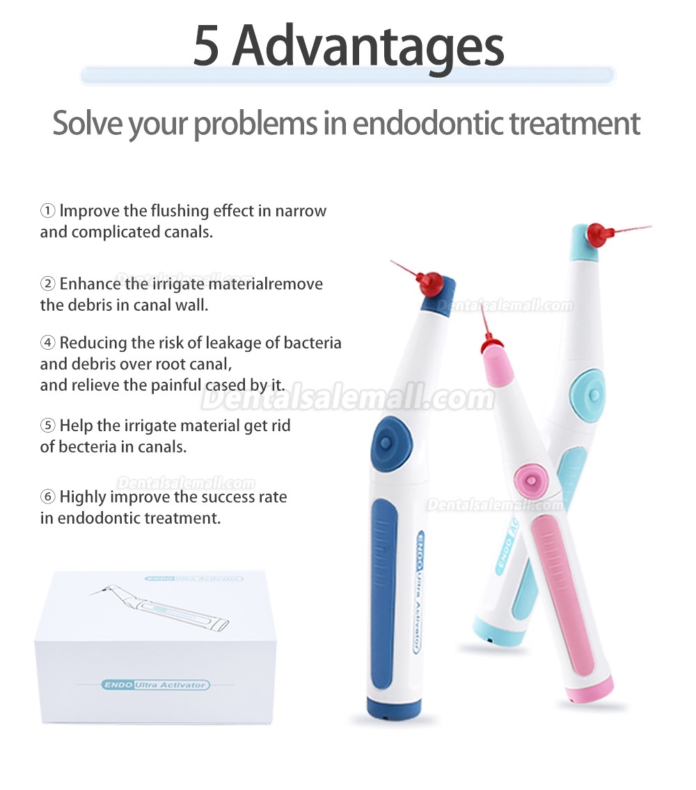 Dental Ergonomic Cordless Endodontic Ultrasonic Endo Activator Endoactivator Root Canal Irrigator Handpiece